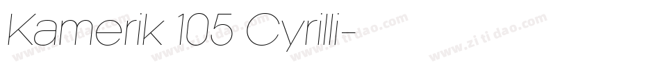 Kamerik 105 Cyrilli字体转换